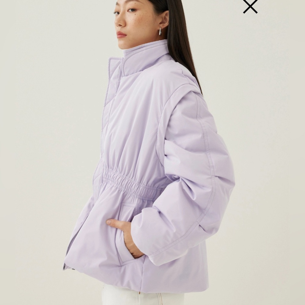 Onda Elastic 2-in-1 Puffer Jacket Lavender NWT - Picture 7 of 8